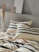 Linear Organic Cotton Duvet Cover Set