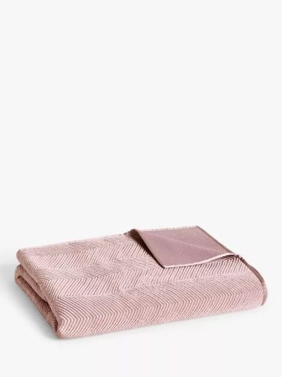 Linear Quilted Bedspread,Rosa Pink